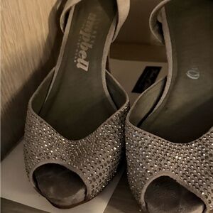 Jeffrey Campbell Gray Peep-Toe Women's Shoes
